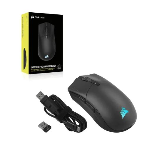 Myszka gamingowa Corsair Sabre Pro Wireless Champion Series RGB Czarny