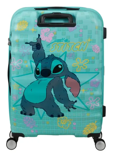 Walizka średnia American Tourister Wavebreaker Disney - Stitch flower