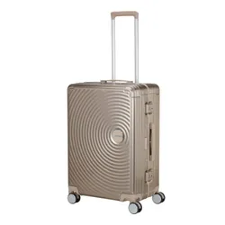 Walizka średnia American Tourister Soundbox Alu - bronze