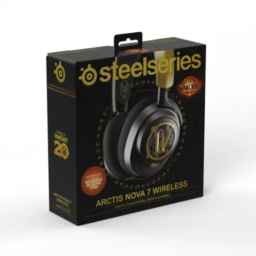 Słuchawki bezprzewodowe z mikrofonem SteelSeries Arctis Nova 7 Wireless Nauszne World of Warcraft Edition