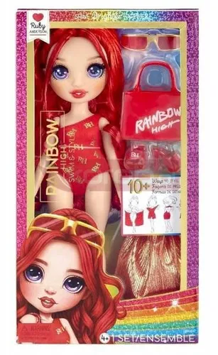 Rainbow High Swim&Style Fashion Doll - Ruby