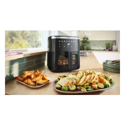 Air Fryer Frytkownica beztłuszczowa BOSCH Serie 6 MAF671B1 7.2l z 7 automatycznymi programami i okienkiem do podgląd potrawy