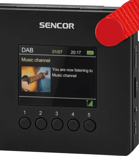 Radioodbiornik Sencor SRD 7757BK Radio FM DAB+ Bluetooth Czarny