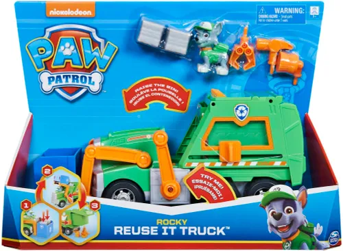 Pojazd SPIN MASTER Psi Patrol Śmieciarka do recyklingu + figurka 6060259