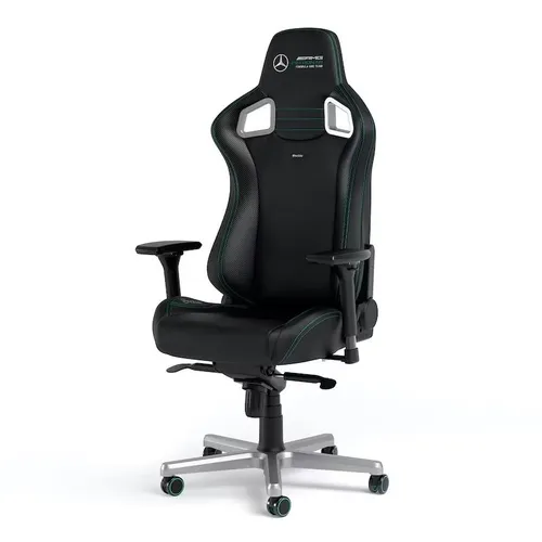 Fotel Noblechairs EPIC Mercedes-AMG Petronas F1 Team Gamingowy do 120kg Skóra ECO High Tech Czarny