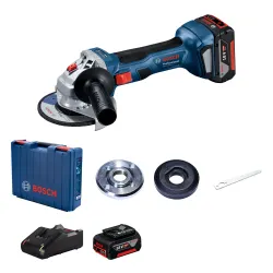 Bosch GWS 180-LI Professional Açılı Taşlama Makinesi (+2 adet 4AH pil + şarj cihazı + Kılıf)