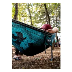 Hamak dwuosobowy ENO DoubleNest Print Hammock - mountains to sea/grey