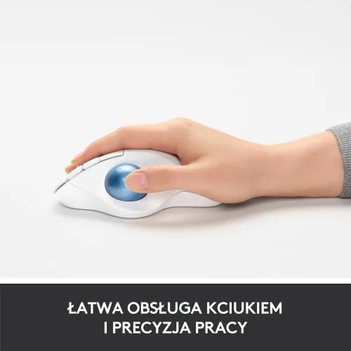 Myszka Logitech ERGO M575 - biały