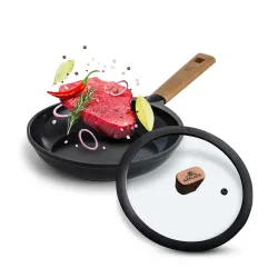 GERLACH Natur 24 cm - patelnia ceramiczna nieprzywierająca z pokrywką