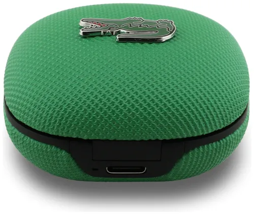 Słuchawki dokanałowe LACOSTE Iconic Petit Pique Zielony