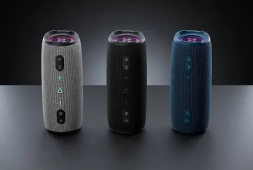 Głośnik mobilny XMUSIC BTS860 Bluetooth, Moc 40W, IP66, Akumulator 5000 mAh,  Radio FM, Szary