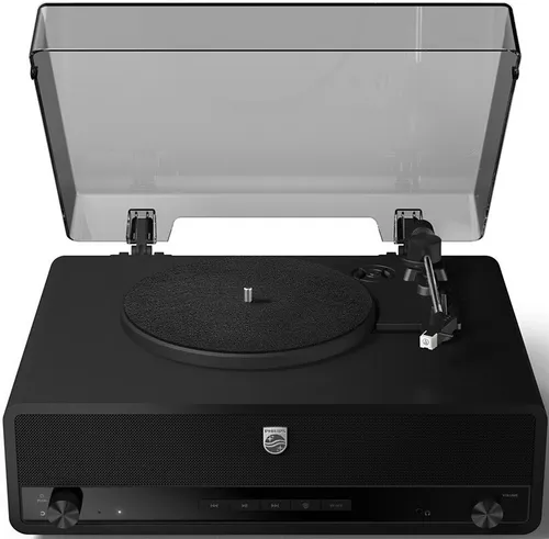 Gramofon PHILIPS TAV3000B/10 Czarny, Automatyczny, Napęd pasowy, Prędkość odtw. 33 1/3, 45, 78 obr./min