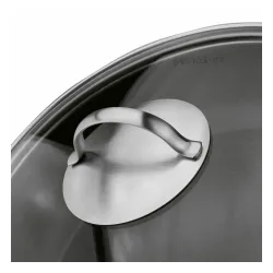 Patelnia na indukcję nierdzewna z pokrywką Starke Pro Varese 24 cm