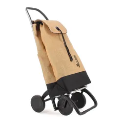 Wózek na zakupy 4-kołowy Rolser I-MAX Yute Bi 4 Wheels - natural / black