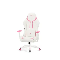 Fotel Diablo Chairs X-Ray 2.0 Small do 90kg Skóra ECO Biało-różowy
