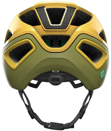 Kask rowerowy LAZER Jackal KinetiCore Złoto-zielony (rozmiar S)