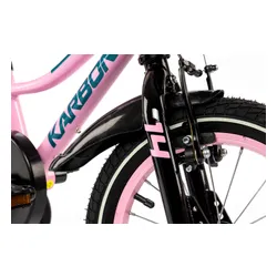Rower dziecięcy KARBON Jazz 14 cali dla dziewczynki Różowy