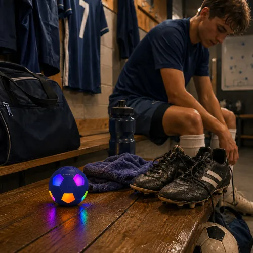 Głośnik Bluetooth Musicmate MM-SB40-N FootballWave LED 5W Niebieski