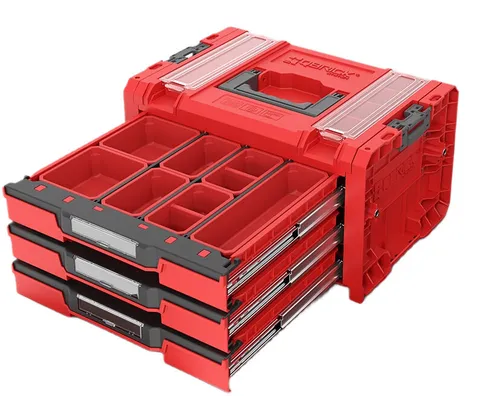 Skrzynka narzędziowa QBRICK System Pro Drawer 3 Toolbox 2.0 Profi Expert Red Ultra HD Custom