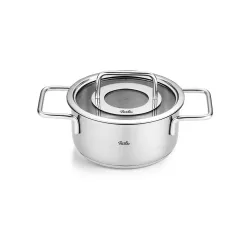 FISSLER Pure Collection 3,6 l - garnek ze stali nierdzewnej ze szklaną pokrywką