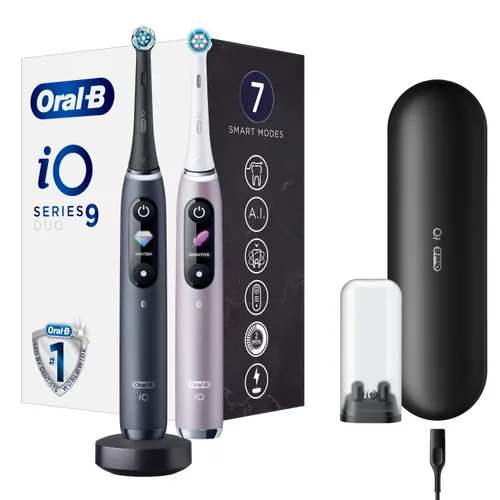 Oral-B Elektrikli Diş Fırçası Seti IO Serisi 9 Siyah + Pembe