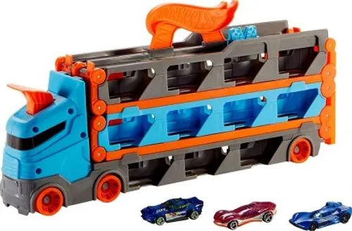 Hot Wheels Wyścigowy transporter 2w1 (GVG37)