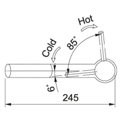 Bateria Franke Orbit Pull-Out Srebrny Stal szlachetna