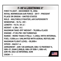 Конструктор COBI Armed Forces F-35A Lightning II Poland 580 шт.