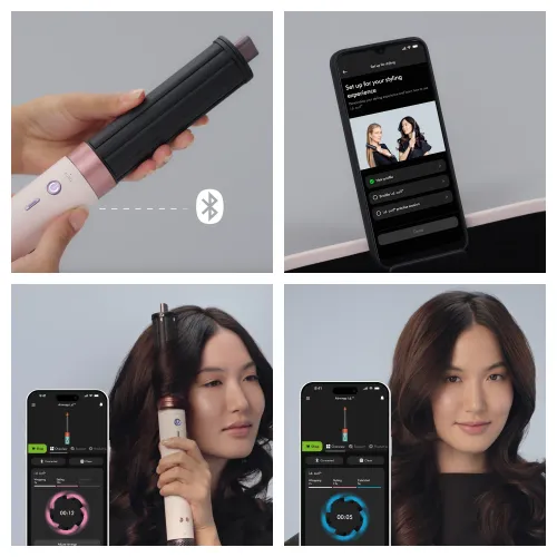 Suszarko-lokówka Dyson Airwrap Co‑anda2x Straight+Wavy 492427-01 1700W Jonizacja Zimny nawiew 4 poziomy temperatury