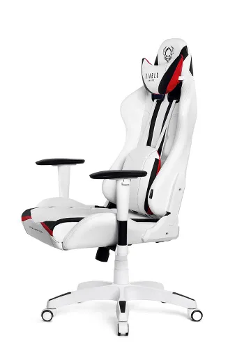 Fotel Diablo Chairs X-Ray Normal Size Gamingowy do 150kg Skóra ECO Biało-czarny