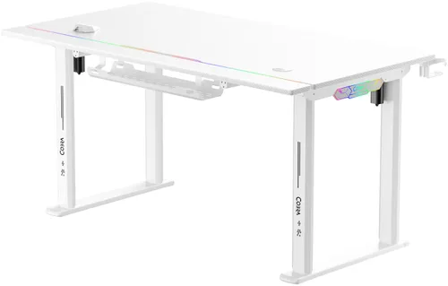 Biurko gamingowe COBRA Electra S CRF1422ELWHRGB Biały
