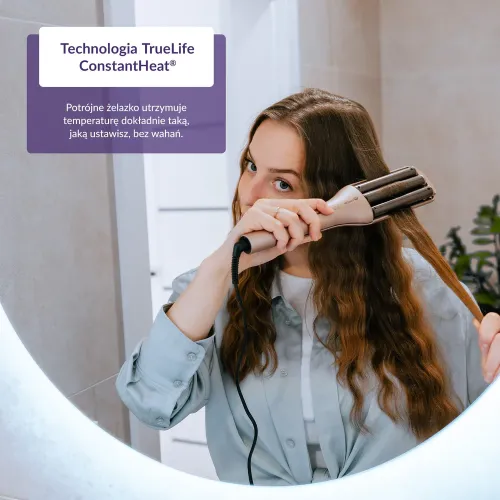 Potrójna lokówka TrueLife HairWaver W6 100W
