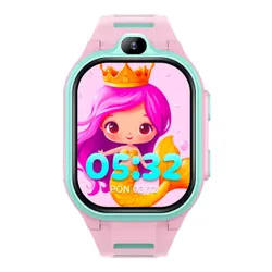 Smartwatch FOREVER Kids Boost KW-530 AI GPS WiFi 4G Różowo-zielony