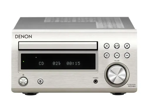 Wieża Denon RCD-M41 60W Bluetooth Radio FM Srebrny