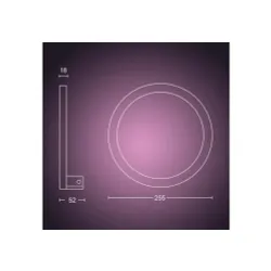 Kinkiet Philips Hue White and Colour Ambiance Sana 929003052901 Czarny