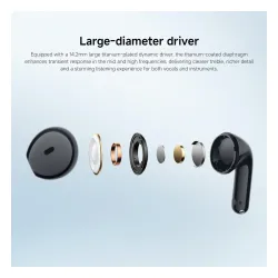 Słuchawki bezprzewodowe Xiaomi Redmi Buds 8 Active Black Douszne Bluetooth 5.4 Czarny