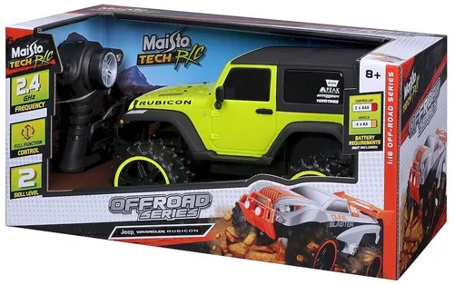 Samochód zdalnie sterowany MAISTO TECH Off-Road Jeep Wrangler Rubicon 82704YL