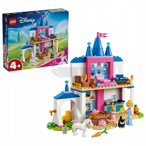 LEGO Disney 43283 Zamek Kopciuszka i jej zwierzęcych przyjaciół