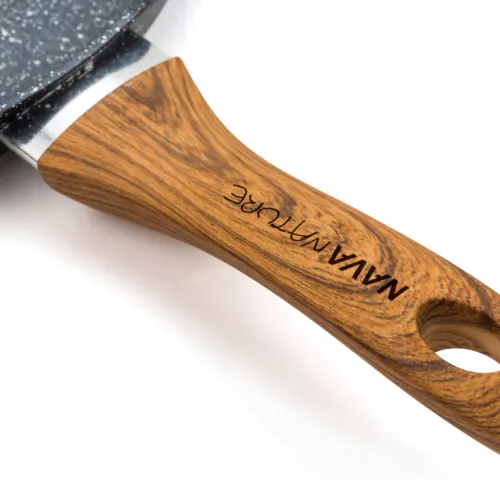 NAVA Nature 28 x 28 cm czarna - patelnia grillowa aluminiowa