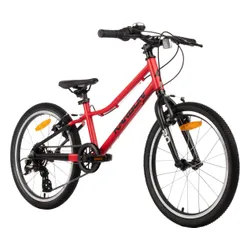 Rower dziecięcy KARBON Superlight 20 cali dla chłopca Czerwony