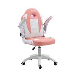 Fotel COBRA Junior Pro Różowo-biały