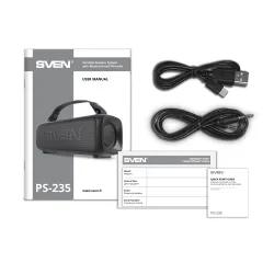 Głośnik Bluetooth Sven PS-235 12W Radio FM Czarny