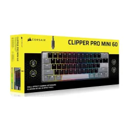 Klawiatura magnetyczna Corsair CLIPPER PRO MINI 60 z przełącznikami z efektem Halla Czarny