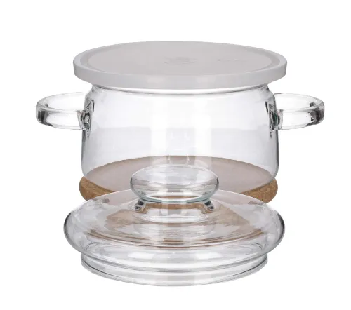 Garnek szklany żaroodporny z pokrywką SIMAX GOURMET 1,5 l