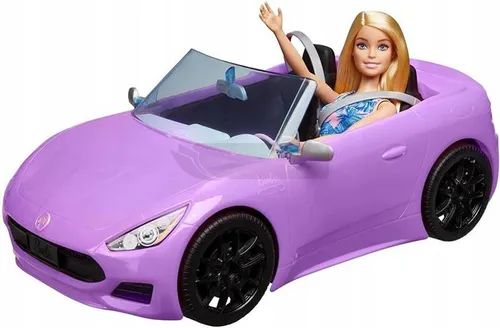 Lalka Barbie i fioletowy Kabriolet HBY29