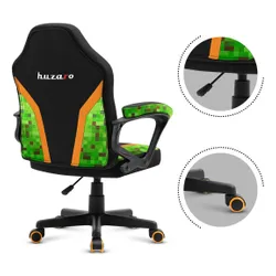 Fotel HUZARO Ranger 1.0 Pixel Mesh Czarno-zielony