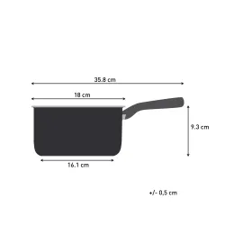 Rondel Tefal Dark Essential G0062902 Indukcja Aluminium 2,2l