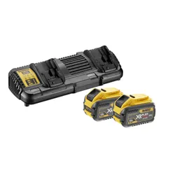 Zestaw 2 akumulatorów 9.0Ah i ładowarki 4A DeWalt FLEXVOLT DCB132X2
