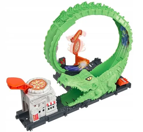 Hot Wheels Zestaw tematyczny pętla krokodyla