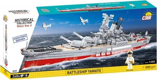 Cobı HC WWII savaş gemisi Yamato 2670 el.